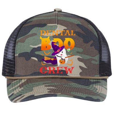 Dental Boo Crew Funny Dentists Halloween Costume Matching Meaningful Gift Retro Rope Trucker Hat Cap