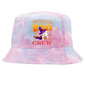 Dental Boo Crew Funny Dentists Halloween Costume Matching Meaningful Gift Tie-Dyed Bucket Hat