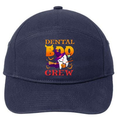 Dental Boo Crew Funny Dentists Halloween Costume Matching Meaningful Gift 7-Panel Snapback Hat