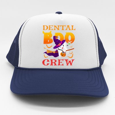 Dental Boo Crew Funny Dentists Halloween Costume Matching Meaningful Gift Trucker Hat