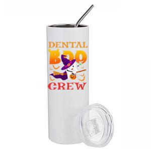 Dental Boo Crew Funny Dentists Halloween Costume Matching Meaningful Gift Stainless Steel Tumbler