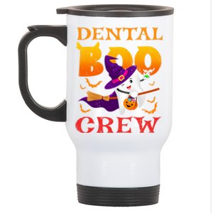 Dental Boo Crew Funny Dentists Halloween Costume Matching Meaningful Gift Stainless Steel Travel Mug