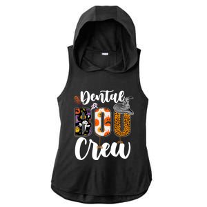 Dental Boo Crew Ghost Funny Dentist And Assistants Halloween Gift Ladies PosiCharge Tri-Blend Wicking Draft Hoodie Tank