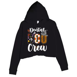 Dental Boo Crew Ghost Funny Dentist And Assistants Halloween Gift Crop Fleece Hoodie