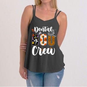 Dental Boo Crew Ghost Funny Dentist And Assistants Halloween Gift Women's Strappy Tank