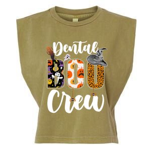 Dental Boo Crew Ghost Funny Dentist And Assistants Halloween Gift Garment-Dyed Women's Muscle Tee