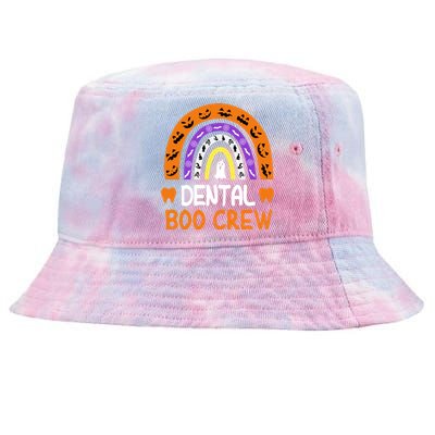 Dental Boo Crew Halloween Dentist Costume Dental Hygienist Gift Tie-Dyed Bucket Hat