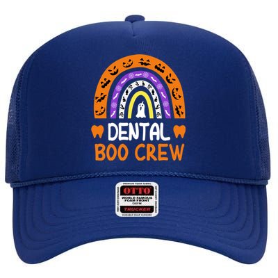 Dental Boo Crew Halloween Dentist Costume Dental Hygienist Gift High Crown Mesh Back Trucker Hat