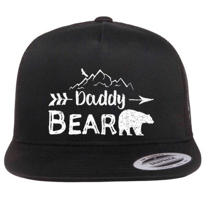 Daddy Bear Cute Gift Matching Family Mama Papa Bear Camping Gift Flatbill Hat