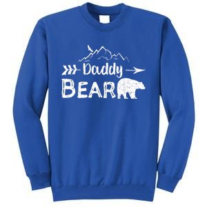 Daddy Bear Cute Gift Matching Family Mama Papa Bear Camping Gift Tall Sweatshirt