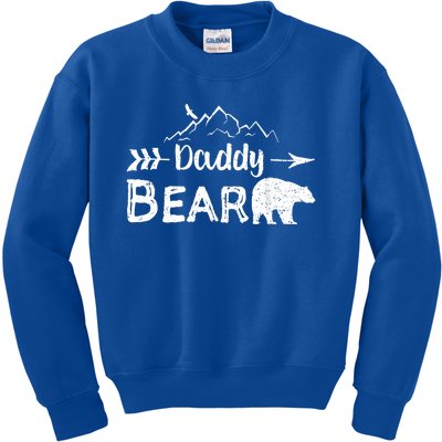 Daddy Bear Cute Gift Matching Family Mama Papa Bear Camping Gift Kids Sweatshirt