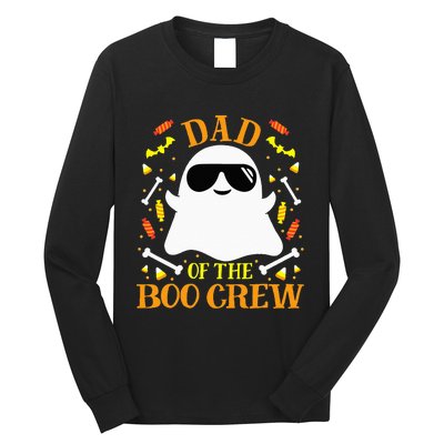 Dad Boo Crew Ghost Matching Family Set Group Halloween Long Sleeve Shirt