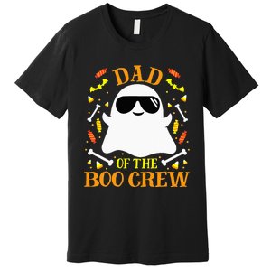 Dad Boo Crew Ghost Matching Family Set Group Halloween Premium T-Shirt