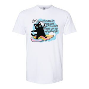 Depressed Black Cat Softstyle CVC T-Shirt