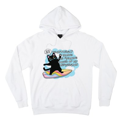 Depressed Black Cat Hoodie