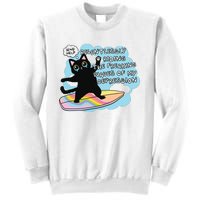 Depressed Black Cat Sweatshirt