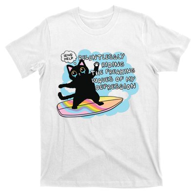 Depressed Black Cat T-Shirt