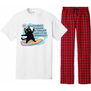 Depressed Black Cat Pajama Set