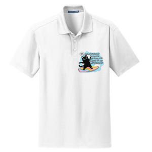 Depressed Black Cat Dry Zone Grid Polo