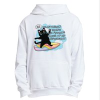 Depressed Black Cat Urban Pullover Hoodie