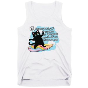 Depressed Black Cat Tank Top