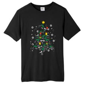 Dirt Bikes Christmas Tree Xmas Pajamas Pjs Motocross Boy Great Gift Tall Fusion ChromaSoft Performance T-Shirt