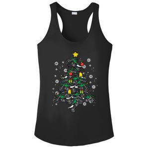 Dirt Bikes Christmas Tree Xmas Pajamas Pjs Motocross Boy Great Gift Ladies PosiCharge Competitor Racerback Tank