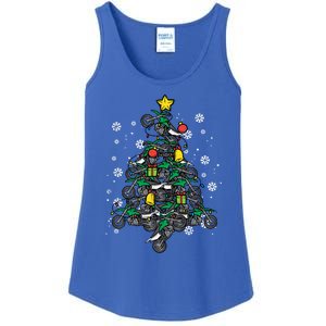 Dirt Bikes Christmas Tree Xmas Pajamas Pjs Motocross Boy Great Gift Ladies Essential Tank