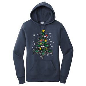 Dirt Bikes Christmas Tree Xmas Pajamas Pjs Motocross Boy Great Gift Women's Pullover Hoodie