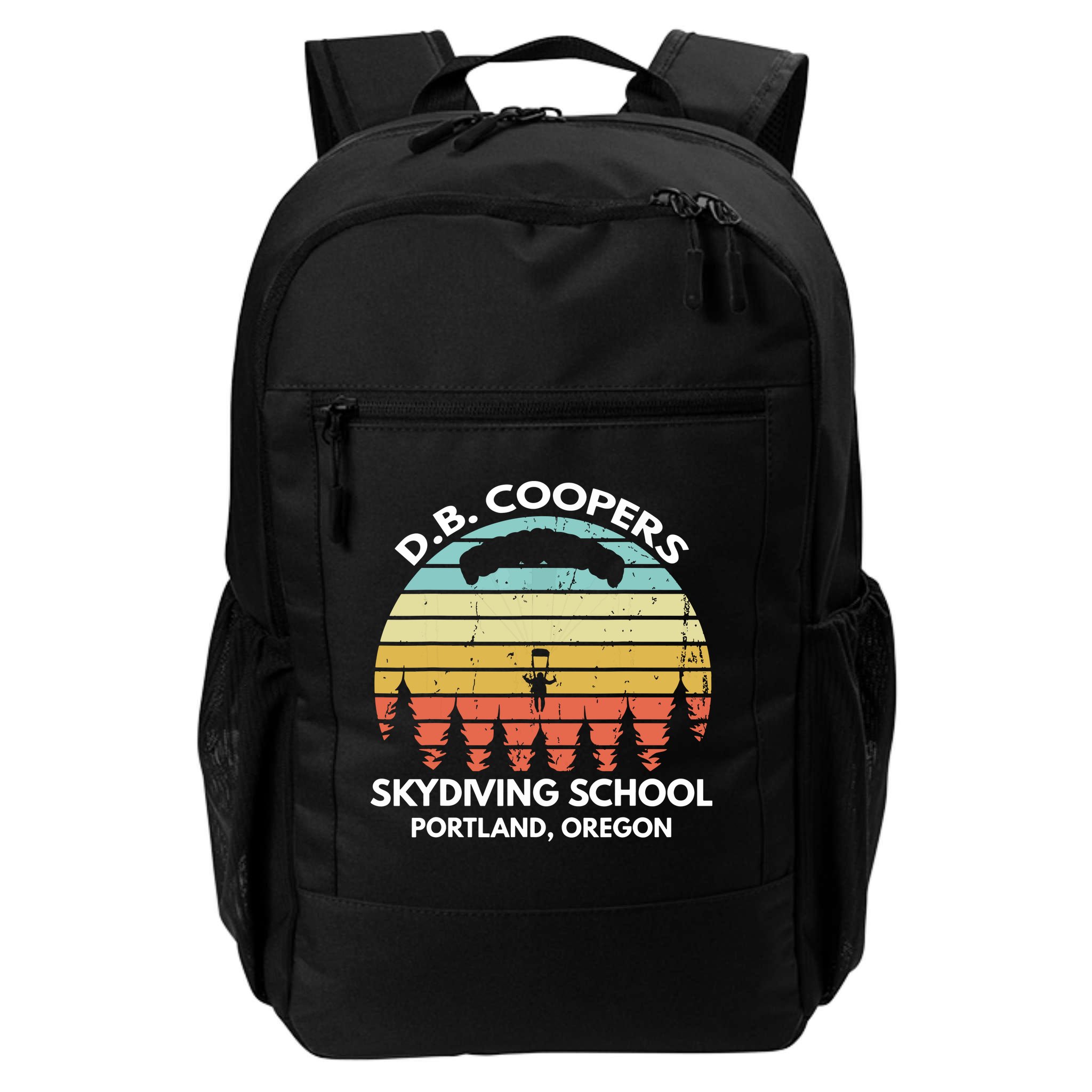 D. B. Coopers Skydiving School Portland, Oregon Funny Backpack