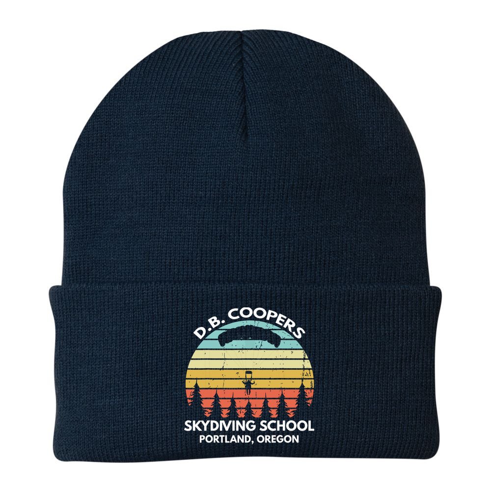 D. B. Coopers Skydiving School Portland, Oregon Funny Beanie