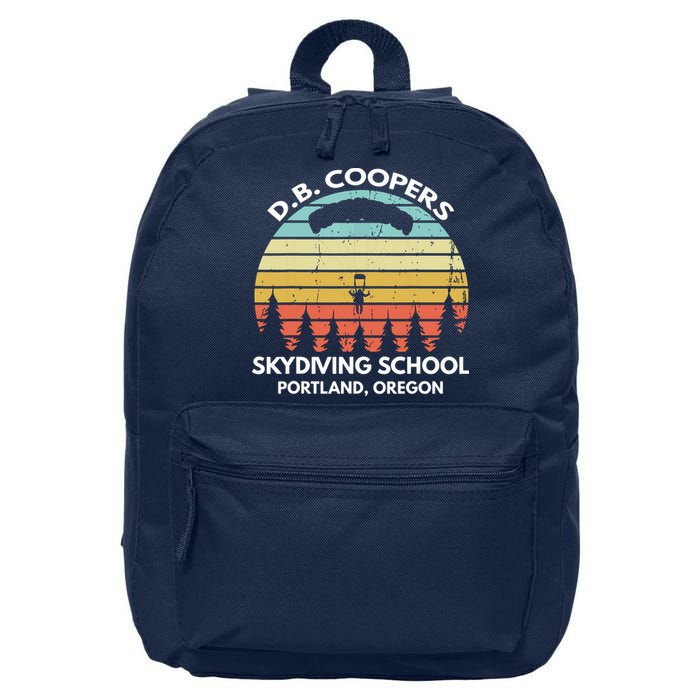 D. B. Coopers Skydiving School Portland, Oregon Funny 16 in Basic Backpack