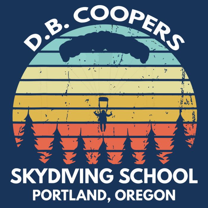 D. B. Coopers Skydiving School Portland, Oregon Funny 16 in Basic Backpack