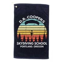 D. B. Coopers Skydiving School Portland, Oregon Funny Platinum Collection Golf Towel