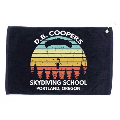 D. B. Coopers Skydiving School Portland, Oregon Funny Grommeted Golf Towel