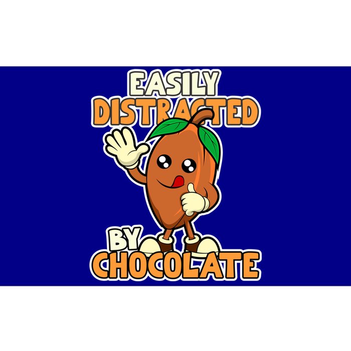 Distracted By Chocolate Cocoa Chocolate Bar Gift Bumper Sticker