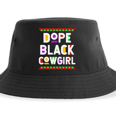 Dope Black Cowgirl African American Job Proud Profession Sustainable Bucket Hat