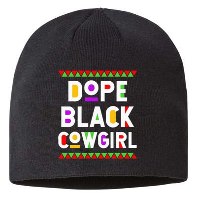 Dope Black Cowgirl African American Job Proud Profession Sustainable Beanie