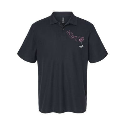 Dandelion Breast Cancer Awareness Pink Ribbon Support Gift Softstyle Adult Sport Polo