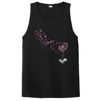 Dandelion Breast Cancer Awareness Pink Ribbon Support Gift PosiCharge Competitor Tank