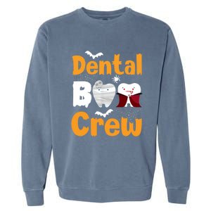 Dental Boo Crew Halloween Funny Dentist Assistant Gift Garment-Dyed Sweatshirt