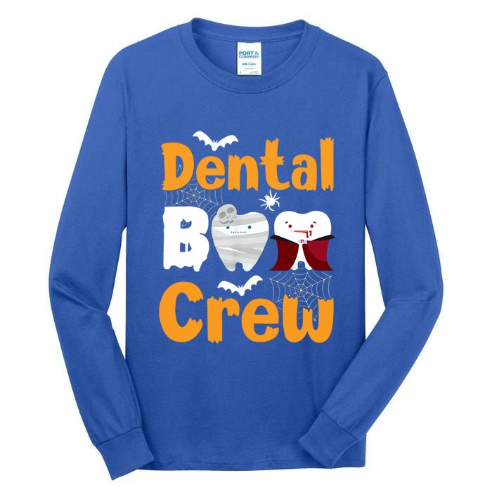 Dental Boo Crew Halloween Funny Dentist Assistant Gift Tall Long Sleeve T-Shirt