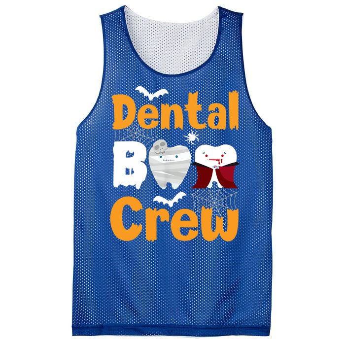 Dental Boo Crew Halloween Funny Dentist Assistant Gift Mesh Reversible Basketball Jersey Tank