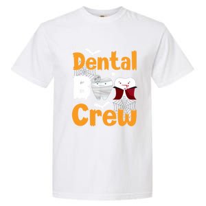 Dental Boo Crew Halloween Funny Dentist Assistant Gift Garment-Dyed Heavyweight T-Shirt