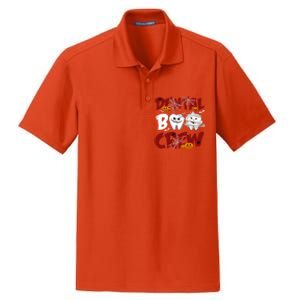 Dental Boo Crew Halloween Funny Dentist Assistant Gift Dry Zone Grid Polo