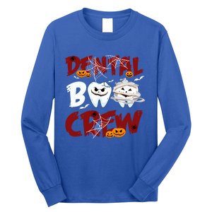 Dental Boo Crew Halloween Funny Dentist Assistant Gift Long Sleeve Shirt