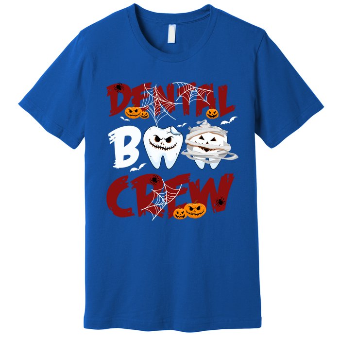 Dental Boo Crew Halloween Funny Dentist Assistant Gift Premium T-Shirt