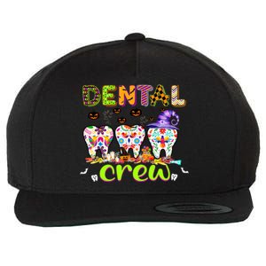 Dental Boo Crew Halloween Funny Dentist Assistant Gift Wool Snapback Cap