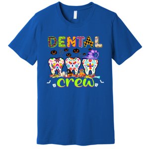 Dental Boo Crew Halloween Funny Dentist Assistant Gift Premium T-Shirt