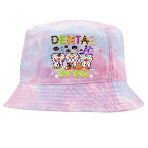 Dental Boo Crew Halloween Funny Dentist Assistant Gift Tie-Dyed Bucket Hat